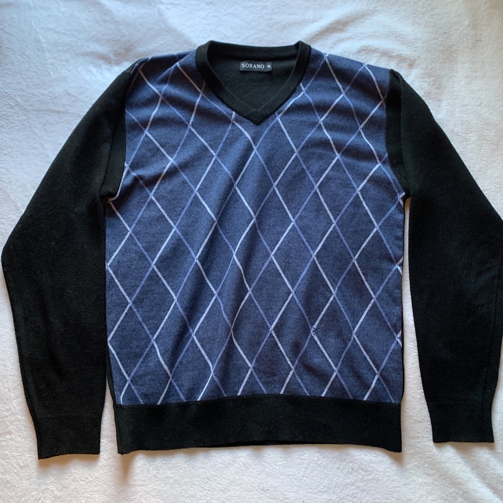 SORANO Argyle Men’s sweater XL